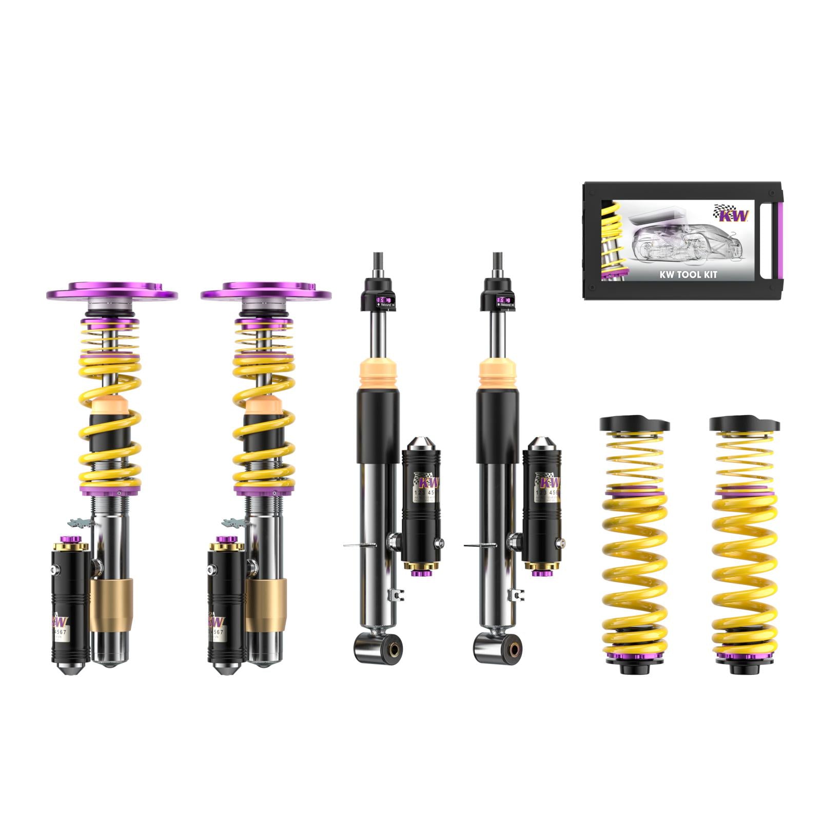 KW coilover kit V4 Clubsport incl. VA support bearing BMW F22 / F87 