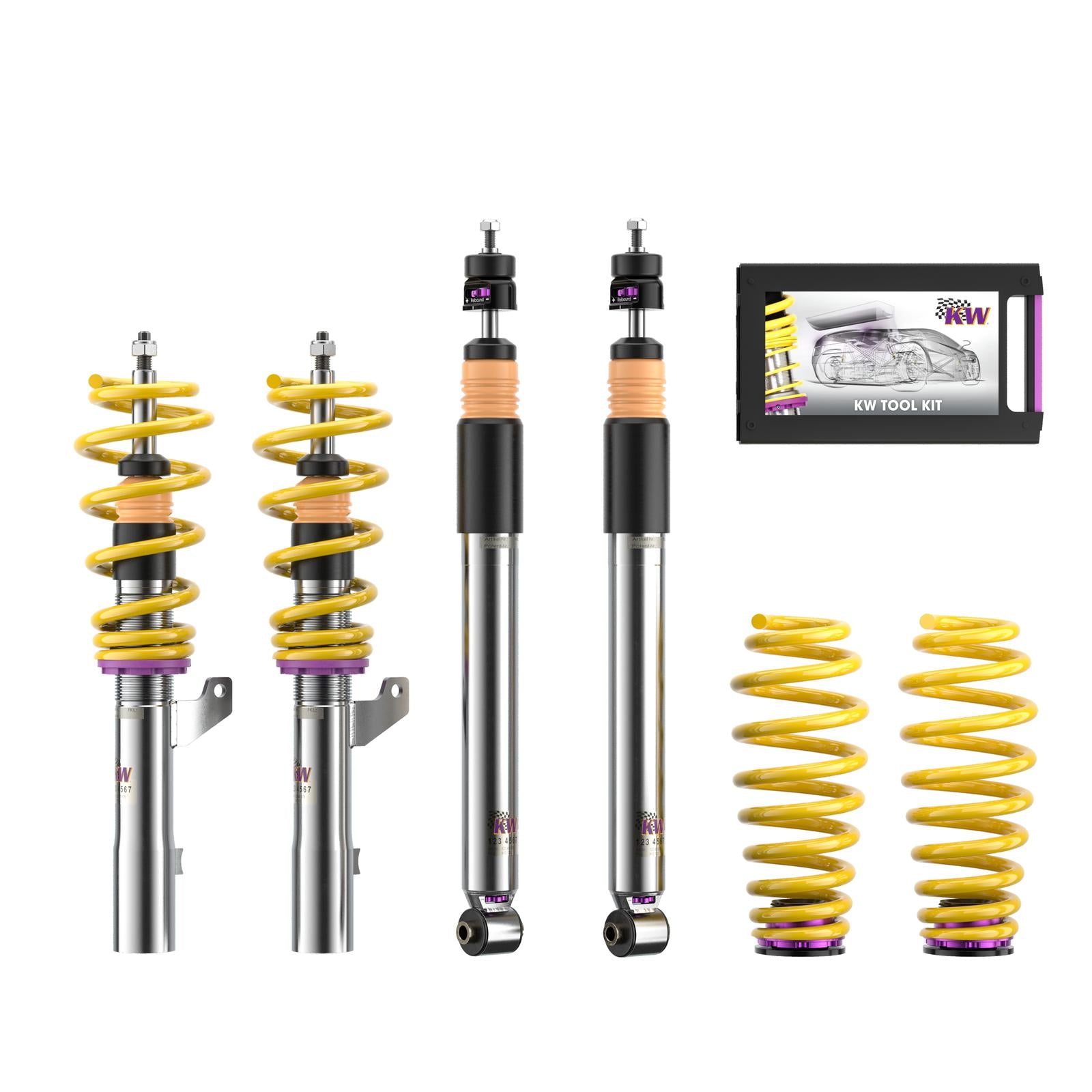 KW coilover kit V3 inox for Audi A6 Avant (4G) 