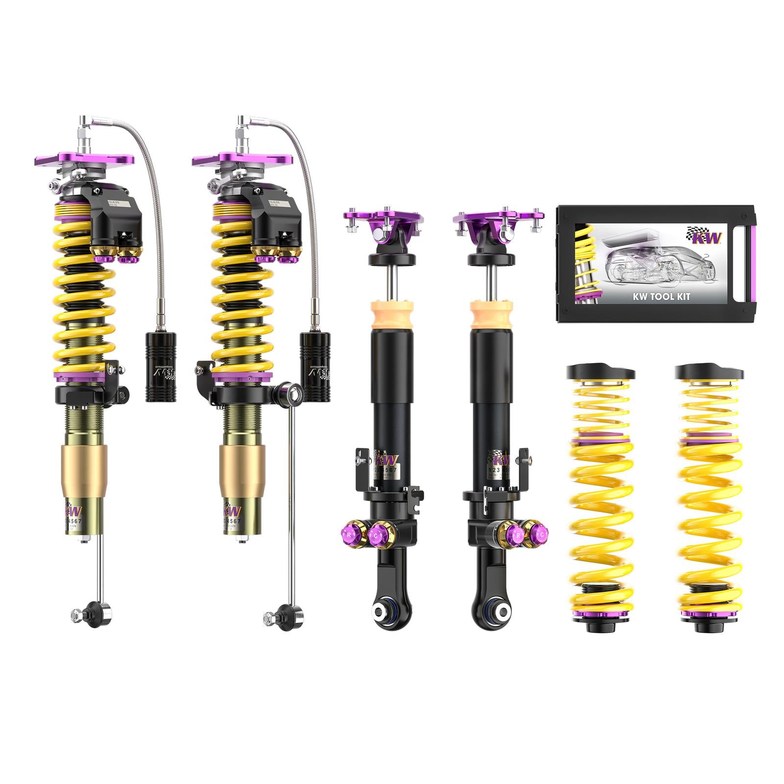 KW coilover suspension V5 Clubsport incl. support bearing (incl. deactivation for electric damper) BMW M2 (G87) incl. G80/G42/G22