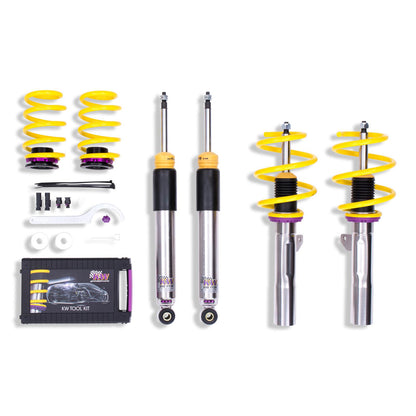 KW coilover kit V3 inox (incl. deactivation for electric damper) for Mini Cooper/S/SD/One/One D/JCW 