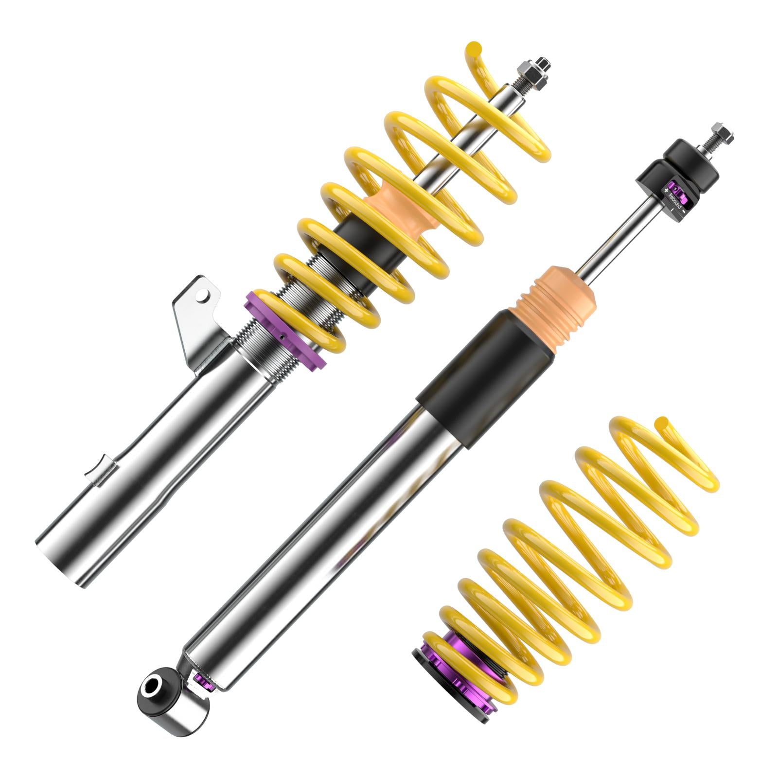 KW coilover kit V3 inox (incl. deactivation for electric damper) for CUPRA Leon, Audi A3, VW 