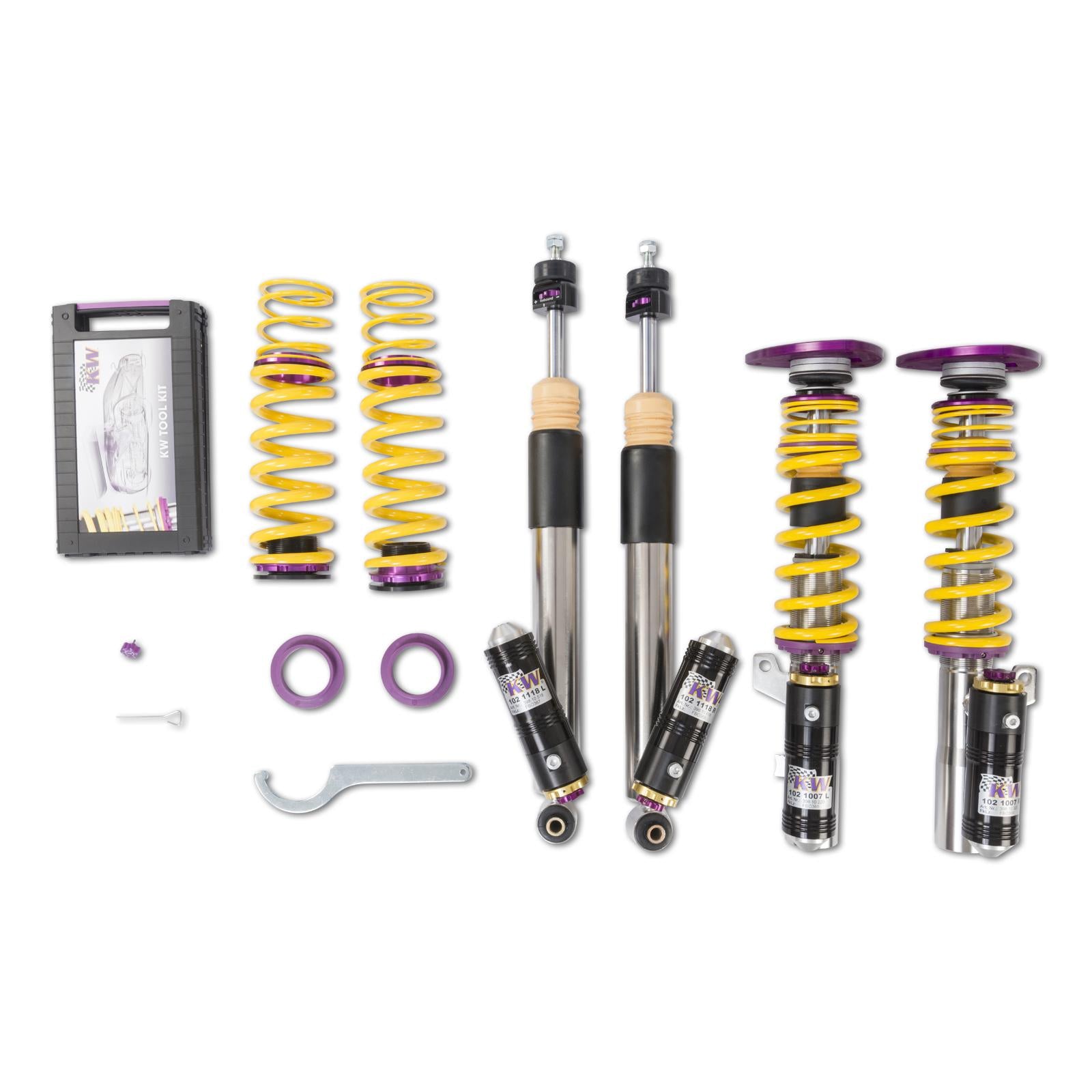 KW coilover kit V4 Clubsport including support bearing for Audi RS3 8V 