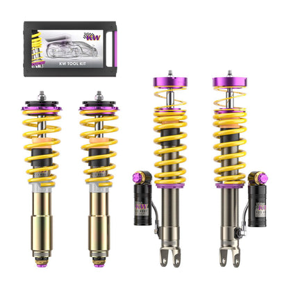 KW coilover kit V4 (incl. deactivation for electric damper) for Porsche 992 Turbo/S 