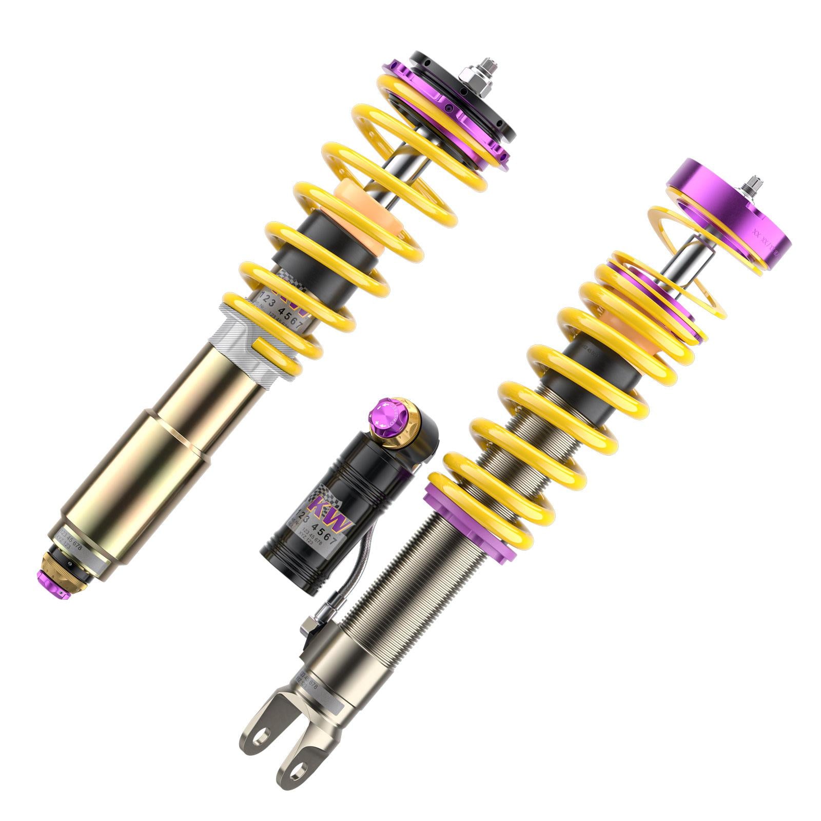 KW coilover kit V4 (incl. deactivation for electric damper) for Porsche 992 Turbo/S 