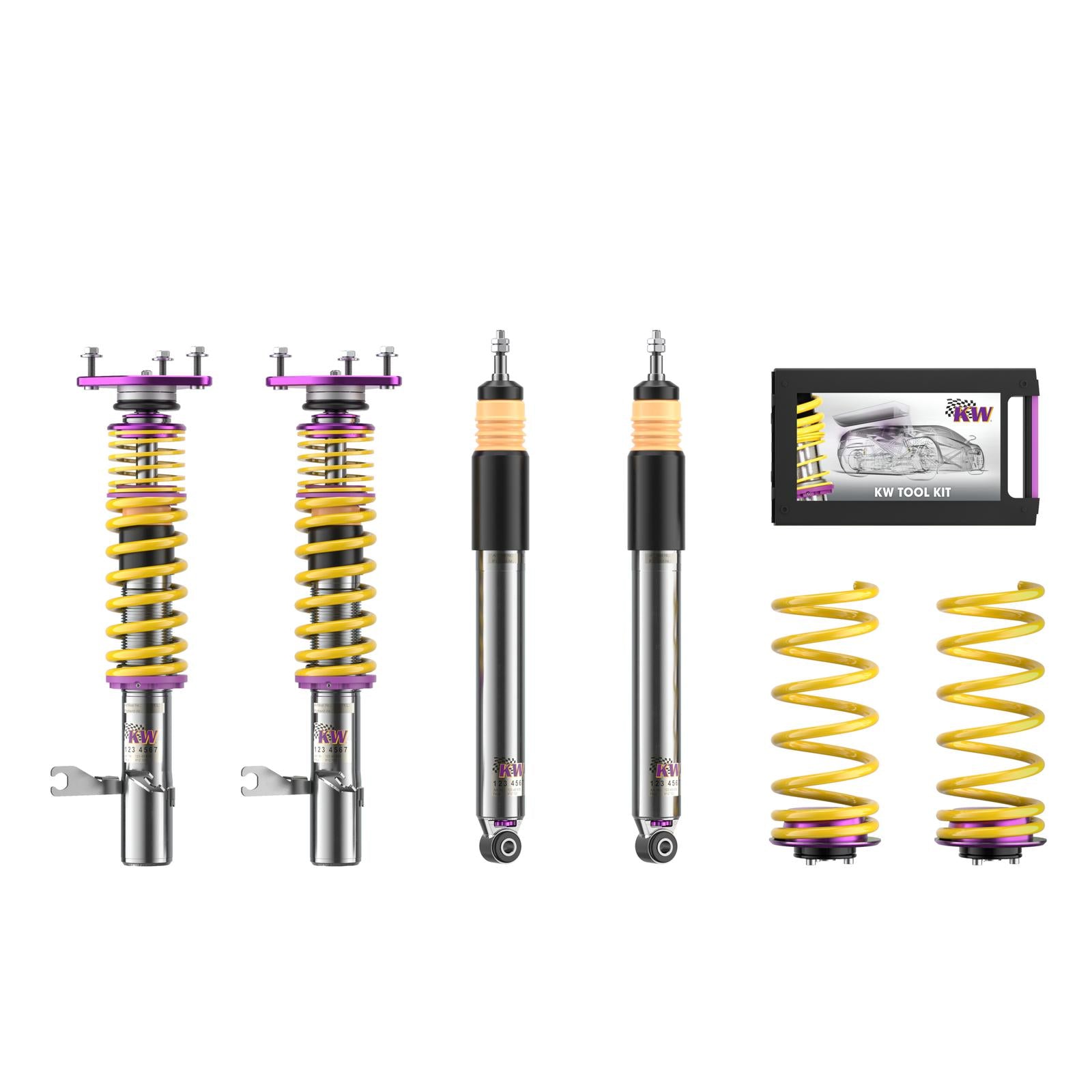 KW coilover kit V3 Clubsport incl. VA support bearing BMW F22 / F87 