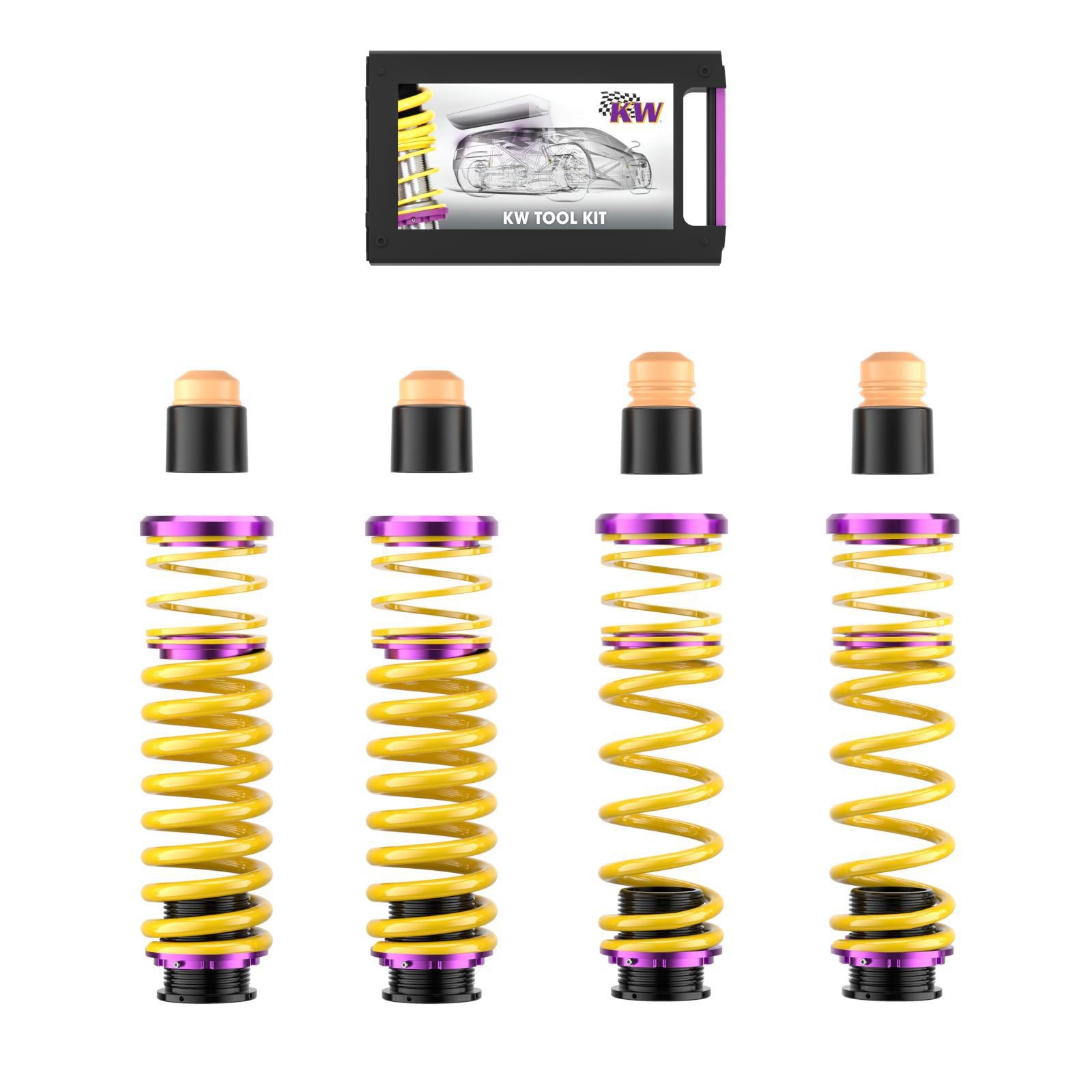 KW height-adjustable spring set for BMW M3 Touring xDrive (G81) and M4 Competition Cabrio xDrive (G83) 