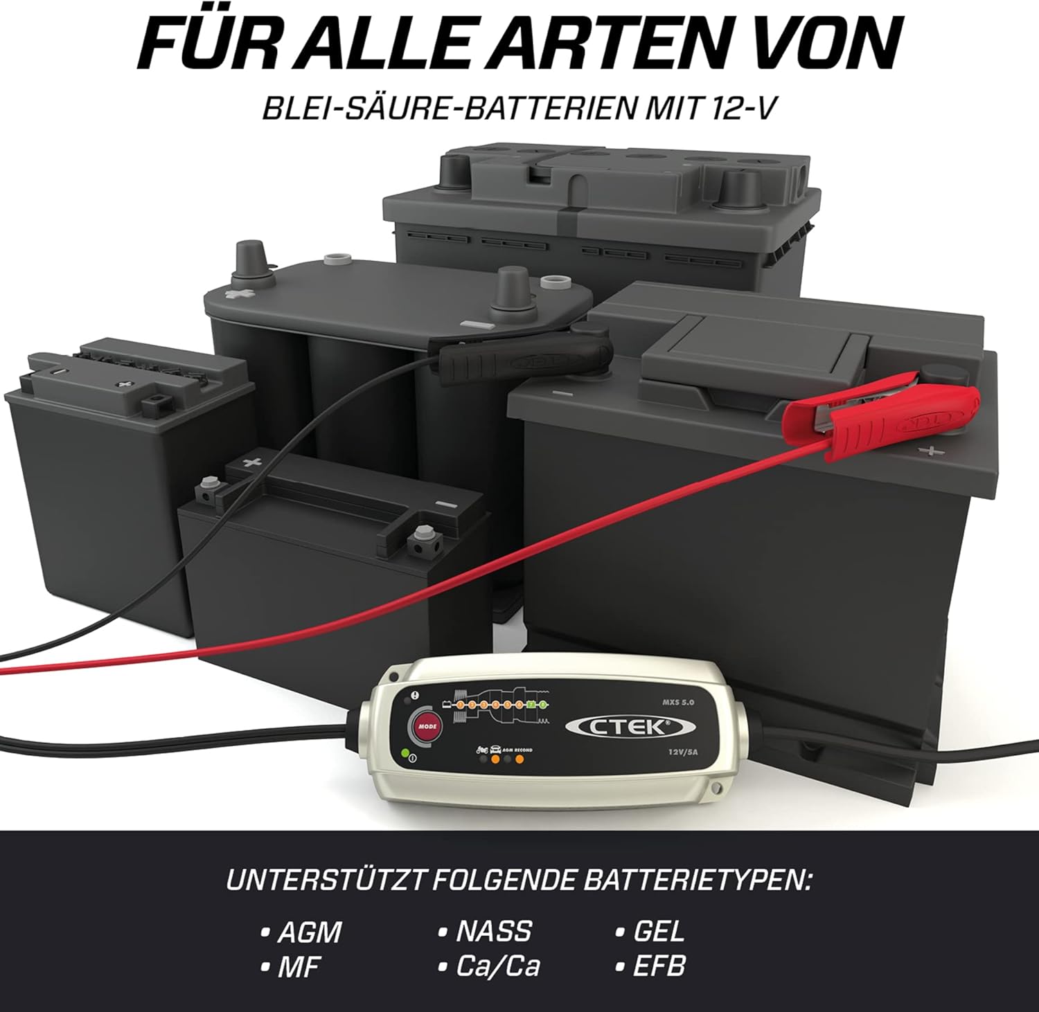 CTEK MXS 5.0, Batterieladegerät 12V