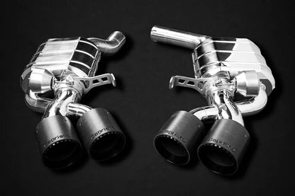 Capristo rear silencer with exhaust flaps for the Audi RS 6 C8 and Audi RS 7