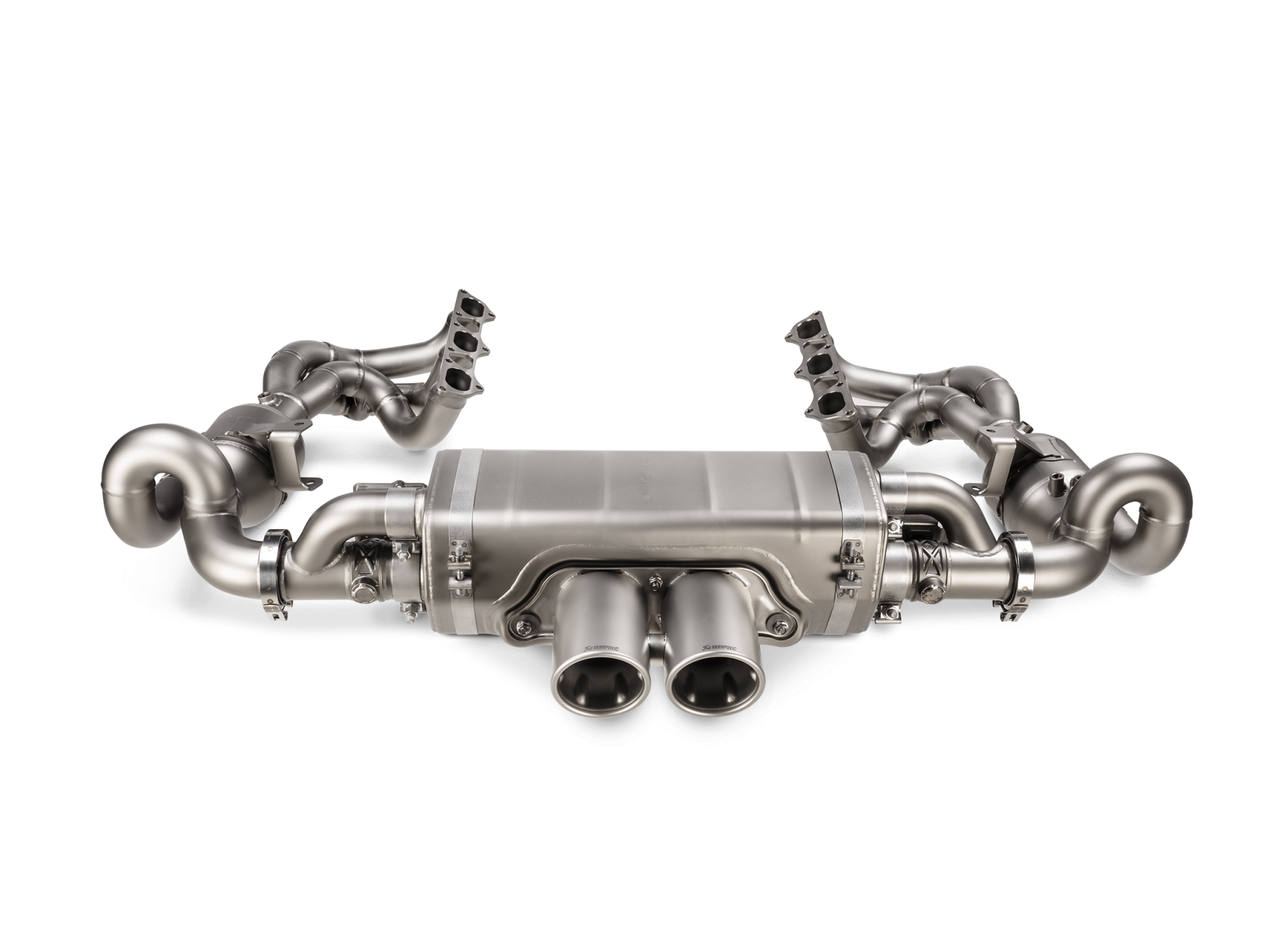 Akrapovic Evolution Header Set (Titanium) ür den Porsche 992 GT3