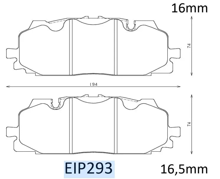 ENDLESS brake pads suitable for Audi RS3 8Y front axle