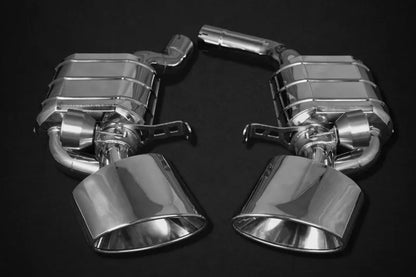 Capristo rear silencer with exhaust flaps for the Audi RS 6 C8 and Audi RS 7