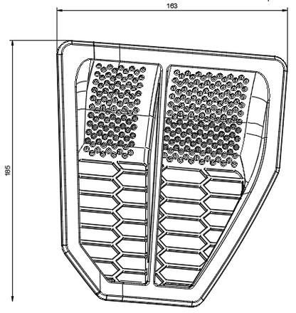 SpeedEngineering Universal hood ventilation for the engine hood