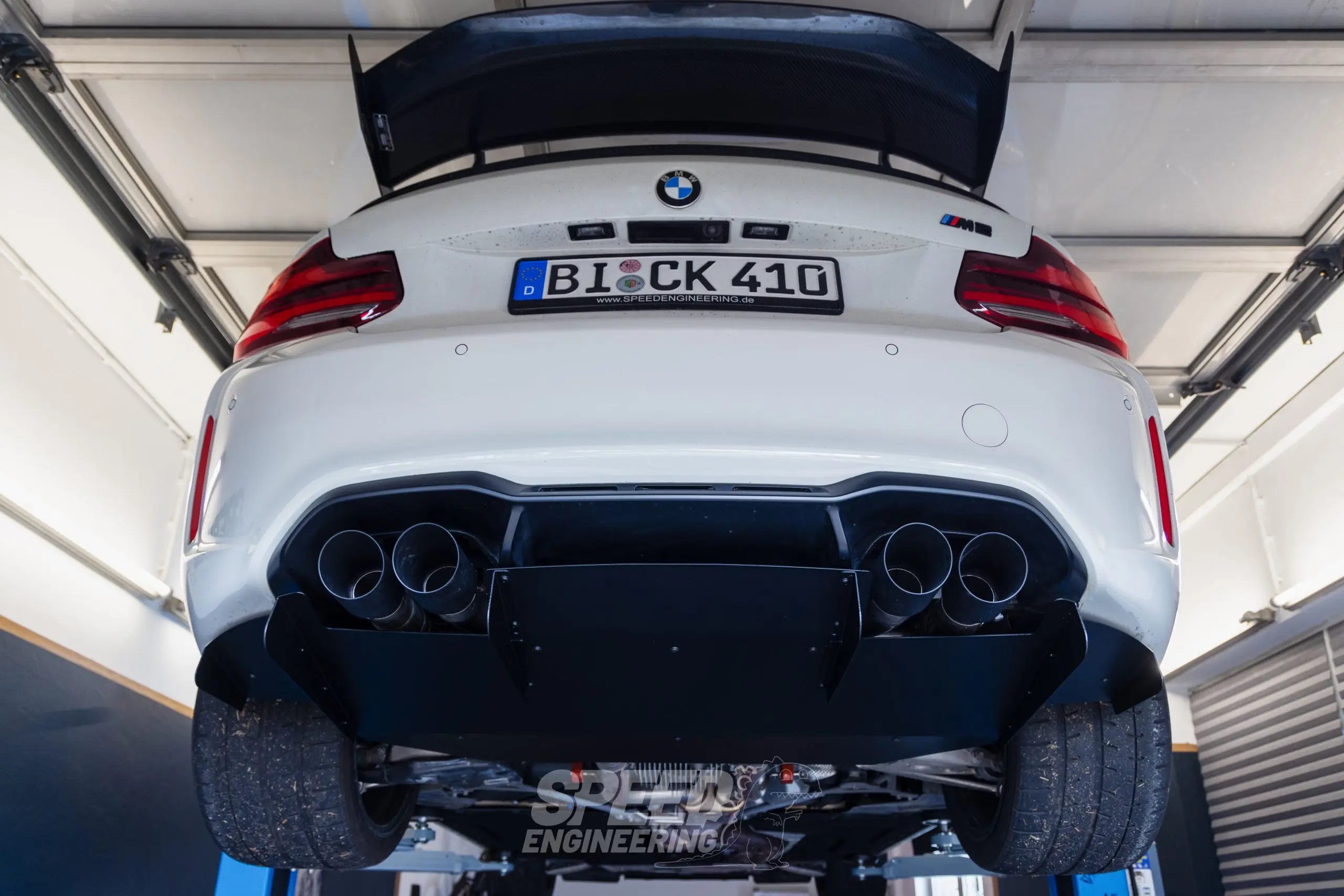 SPEED diffuser suitable for BMW M2 F87 with TÜV parts certificate