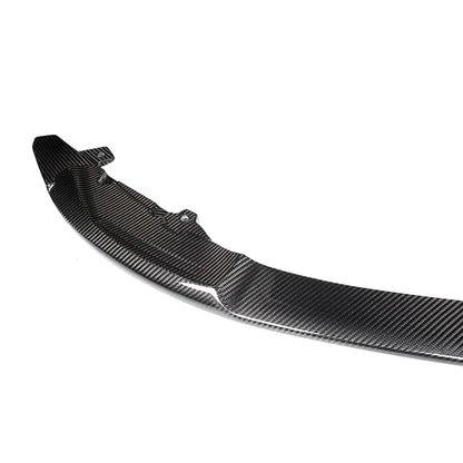 MHC+ BMW M3/M4 PERFORMANCE STYLE FRONT SPLITTER IN GLOSS PRE PREG CARBON FIBER (F80/F82/F83)