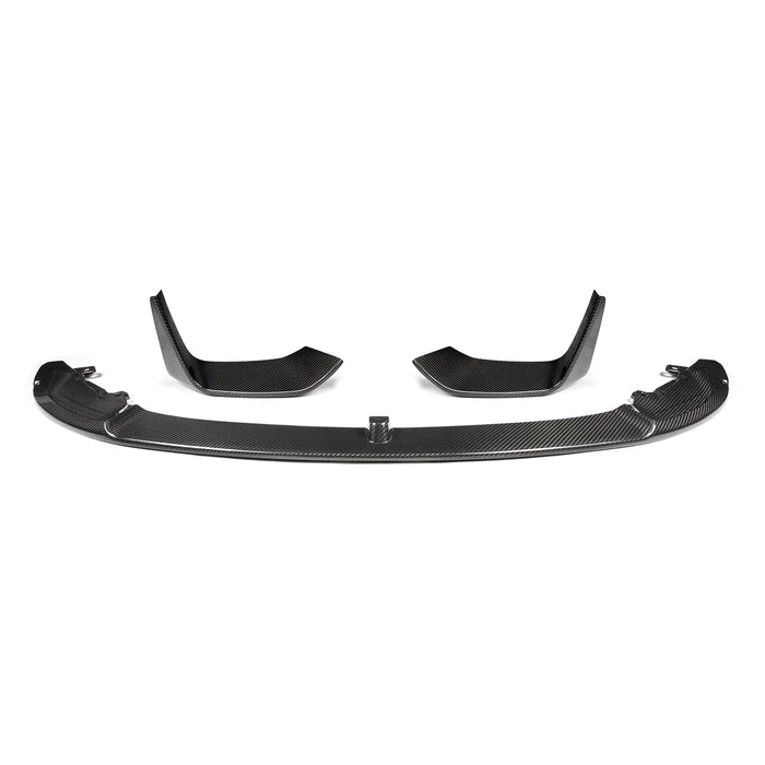 MHC+ BMW M3/M4 PERFORMANCE STYLE FRONT SPLITTER IN GLOSS PRE PREG CARBON FIBER (F80/F82/F83)