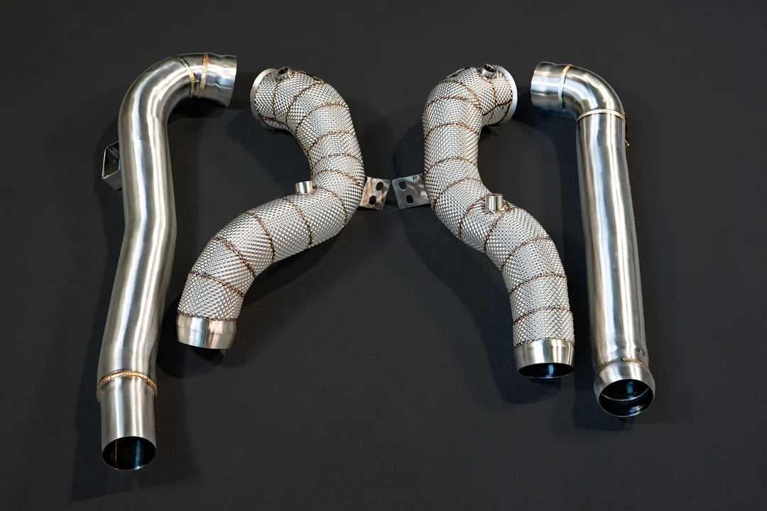 SMN Downpipes without catalysts for Mercedes AMG GT/S/C/R M178 C190/R190