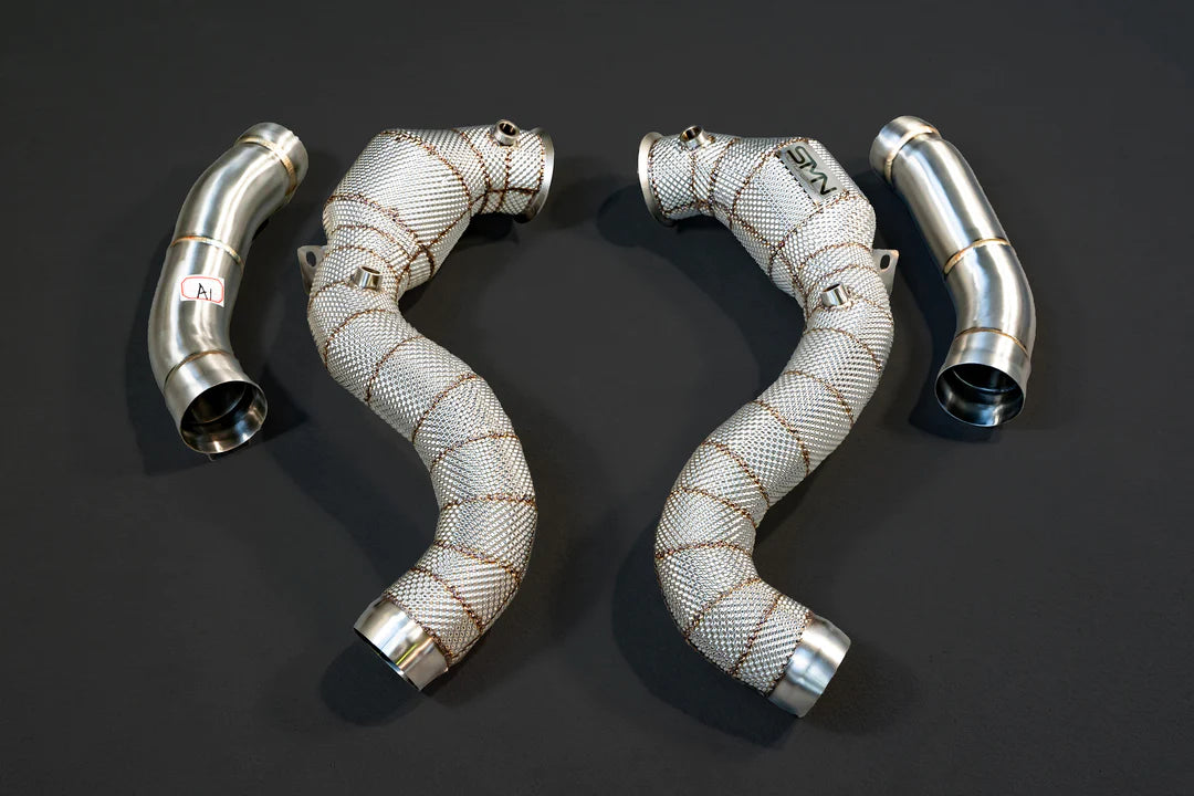 SMN Downpipes with 200 Cell Sport Catalysts for Mercedes AMG C63(s) M177 W205/C205/S205