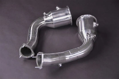 Capristo rear silencer with exhaust flaps for the Audi RS 6 C8 and Audi RS 7