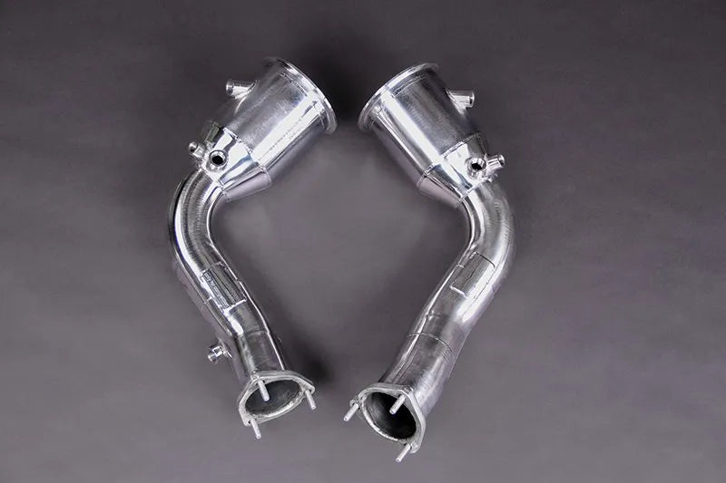 Capristo rear silencer with exhaust flaps for the Audi RS 6 C8 and Audi RS 7