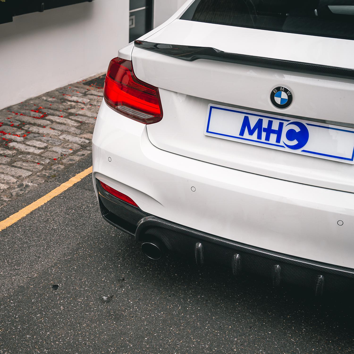 MHC BMW 2 Series M4 Style Rear Spoiler In Gloss Carbon Fibre (F22/F87)-R44 Performance