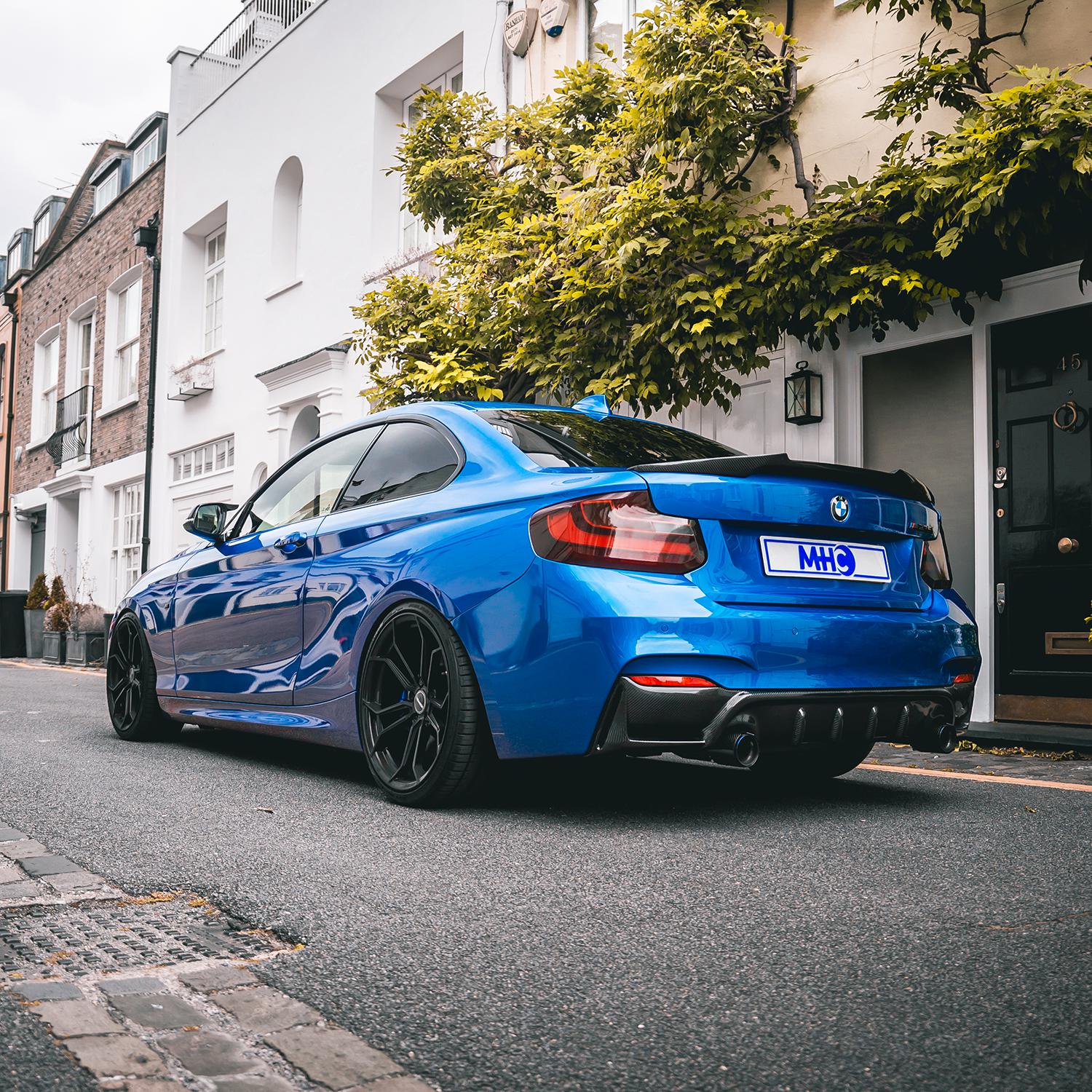 MHC BMW 2 Series M4 Style Rear Spoiler In Gloss Carbon Fibre (F22/F87)-R44 Performance