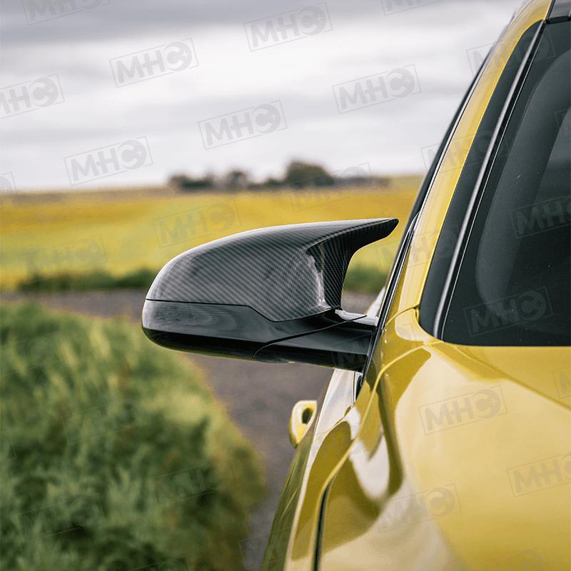 MHC+ BMW F Series M2/M3/M4 Wing Mirror Replacement Covers In Gloss Pre-Preg Carbon Fibre (RHD)-R44 Performance