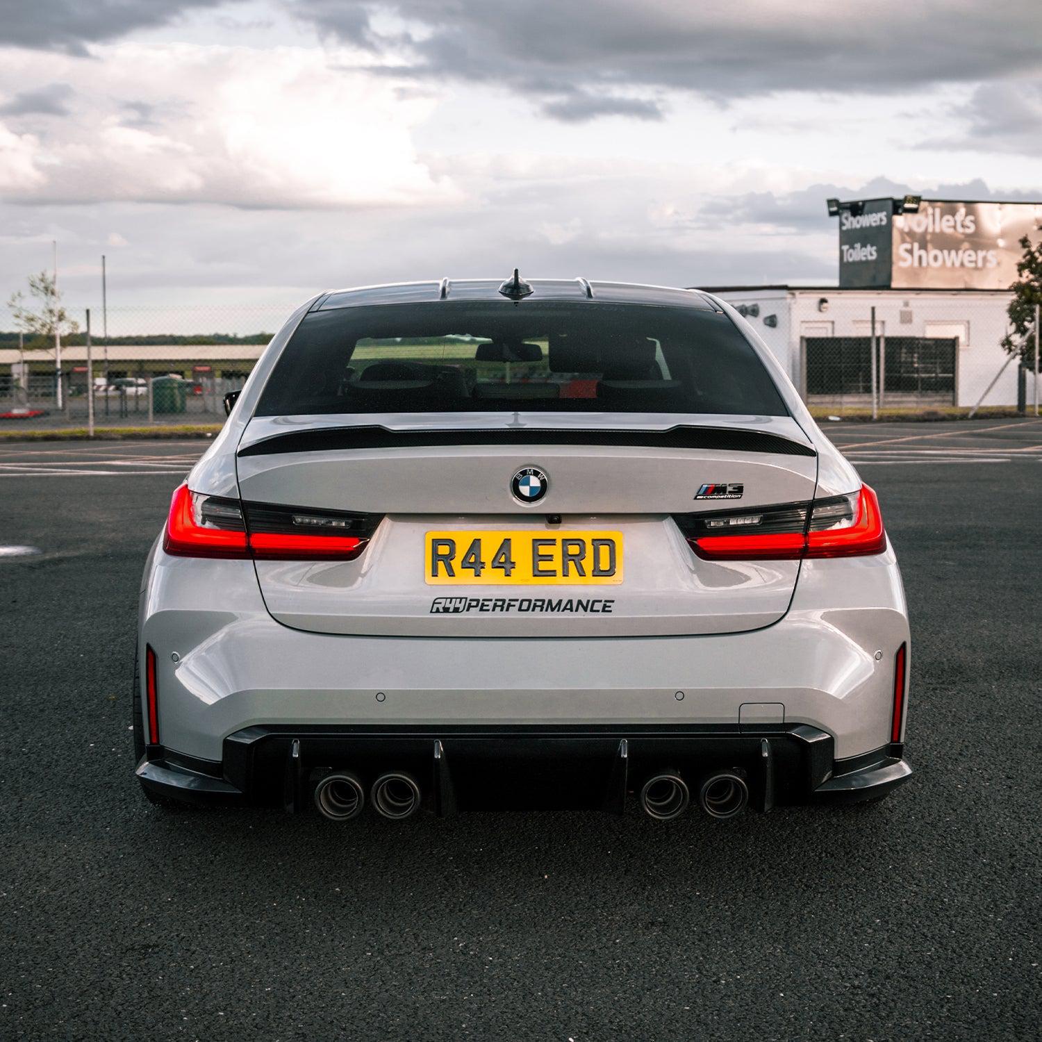 MHC+ BMW M3 CS Style Rear Spoiler In Pre Preg Carbon Fibre (G80)-R44 Performance