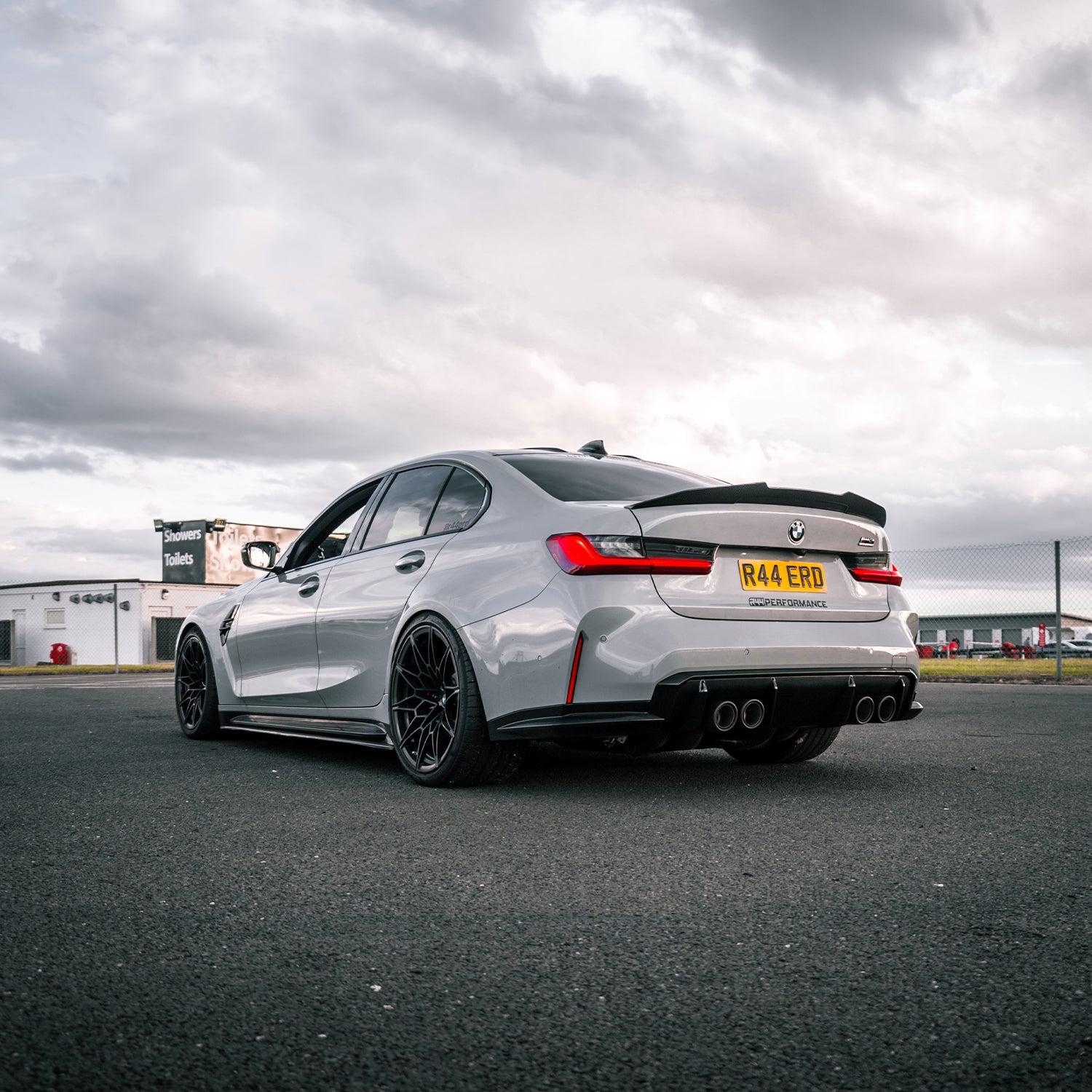 MHC+ BMW M3 Ducktail Style Rear Spoiler In Pre Preg Carbon Fibre (G80)-R44 Performance