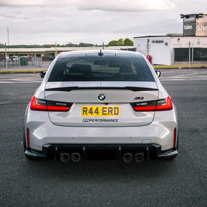 MHC+ BMW M3 'M4 Style' Rear Spoiler In Pre-Preg Carbon Fibre (G80)-R44 Performance