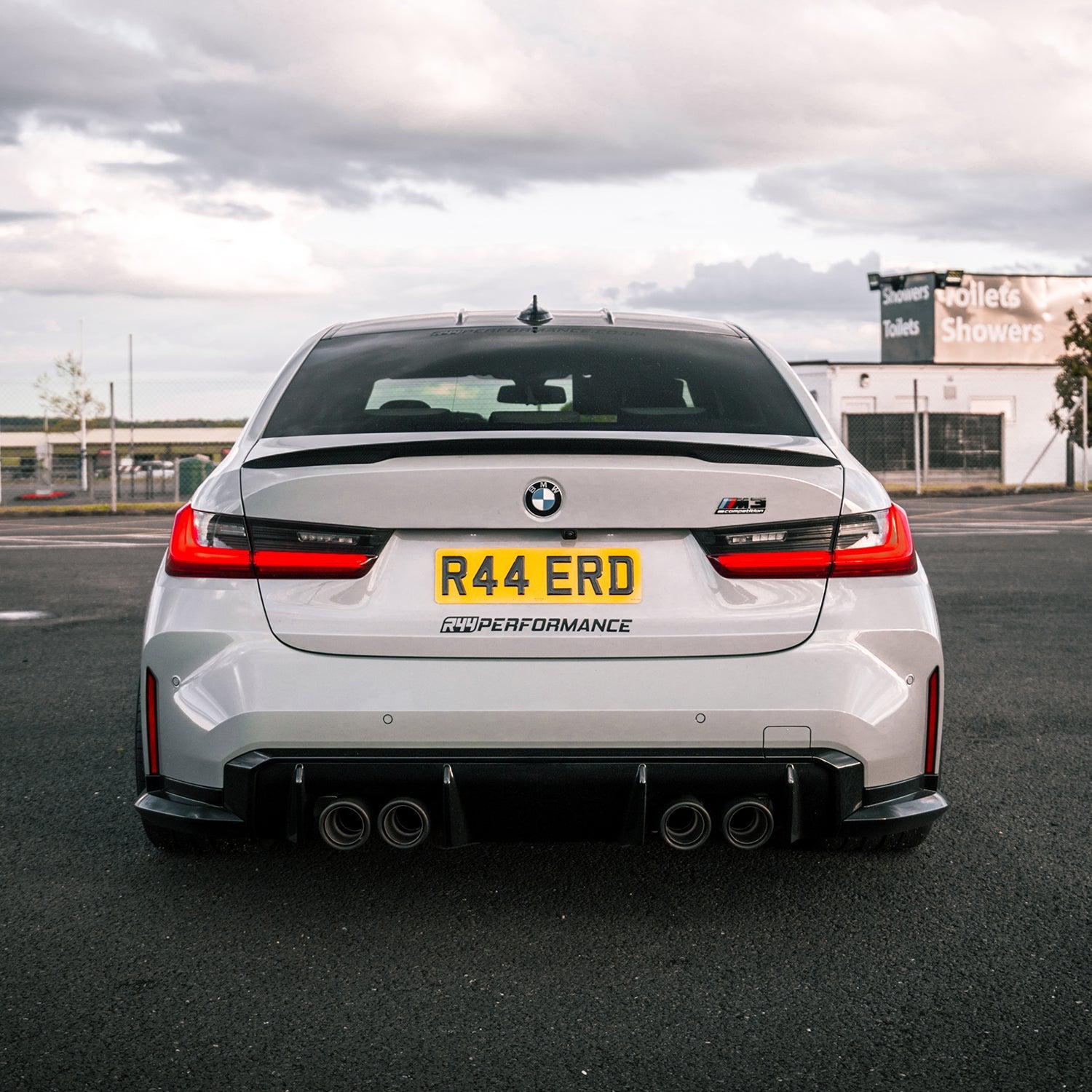 MHC+ BMW M3 Performance Style Rear Spoiler In Pre-Preg Carbon Fibre (G80)-R44 Performance