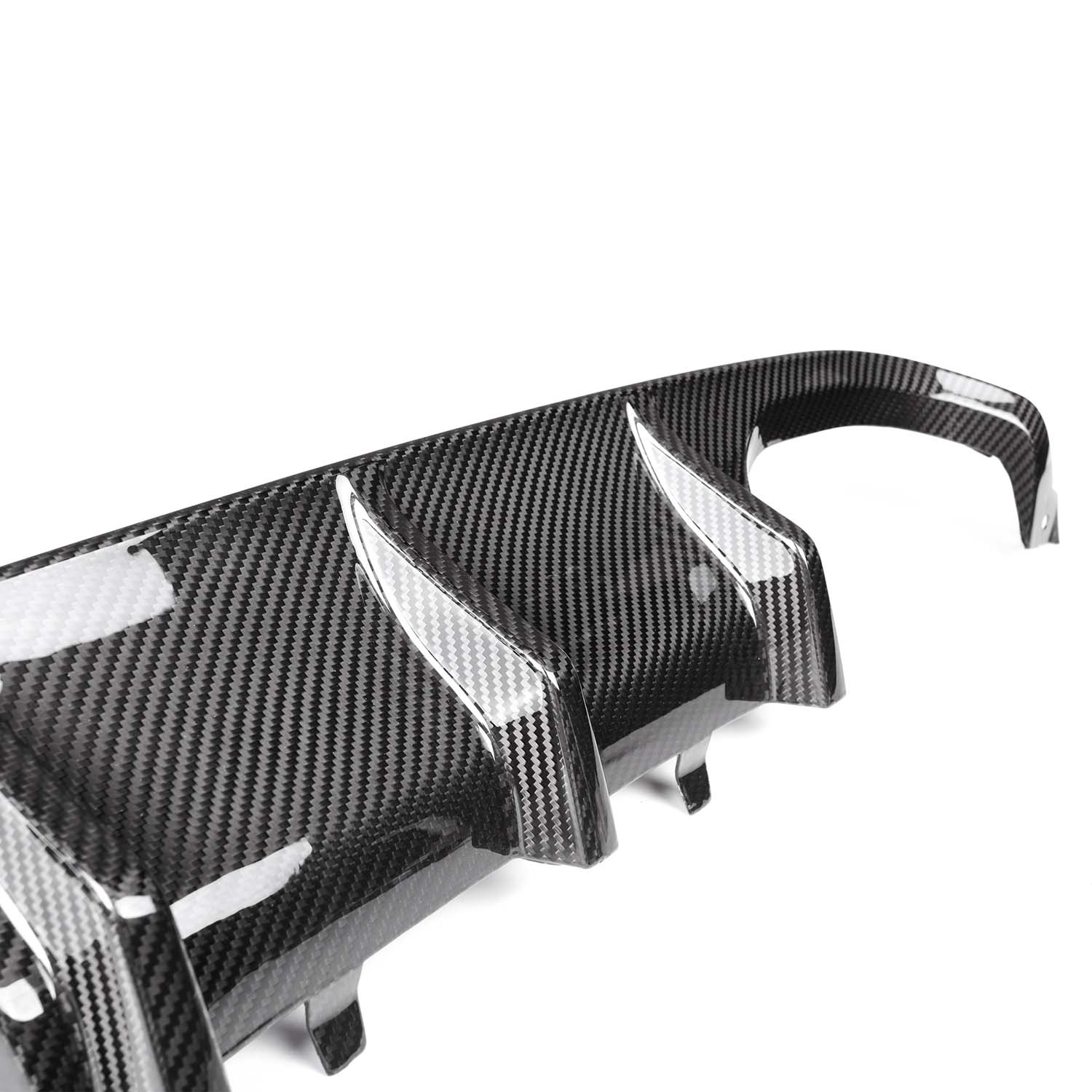 MHC+ BMW M3/M4 Performance Style Rear Diffuser In Gloss Pre Preg Carbon Fibre (F80/F82/F83)-R44 Performance