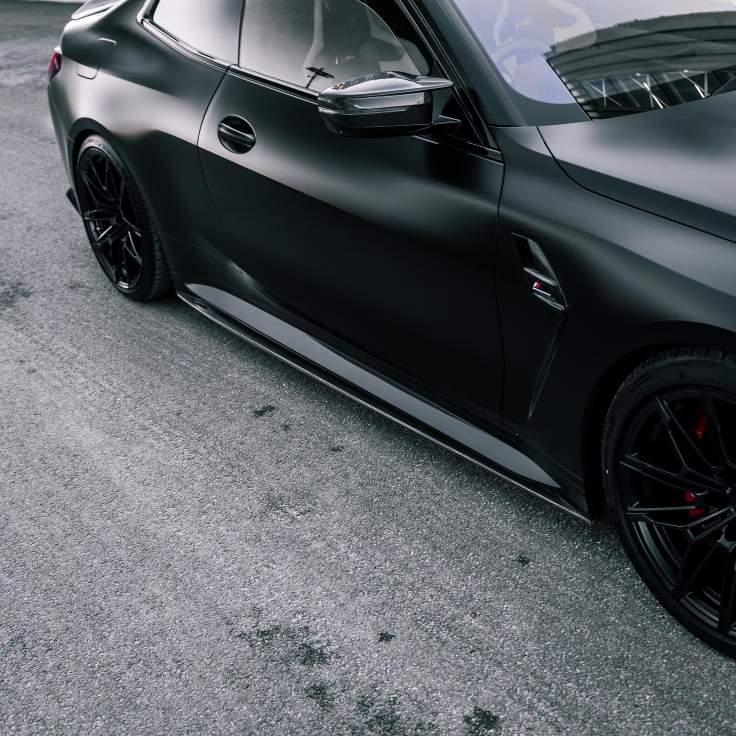 MHC+ BMW M3/M4 SK1 Side Skirts In Pre Preg Carbon Fibre (G80/G82/G83)-R44 Performance