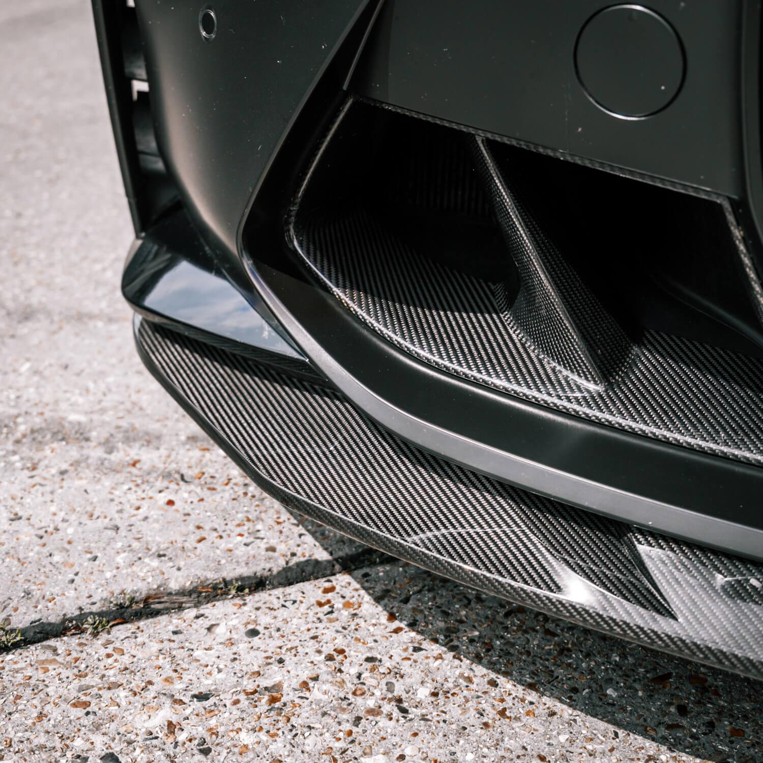 MHC+ BMW M3/M4 SP1 Front Splitter In Pre Preg Carbon Fibre (G80/G82/G83)-R44 Performance