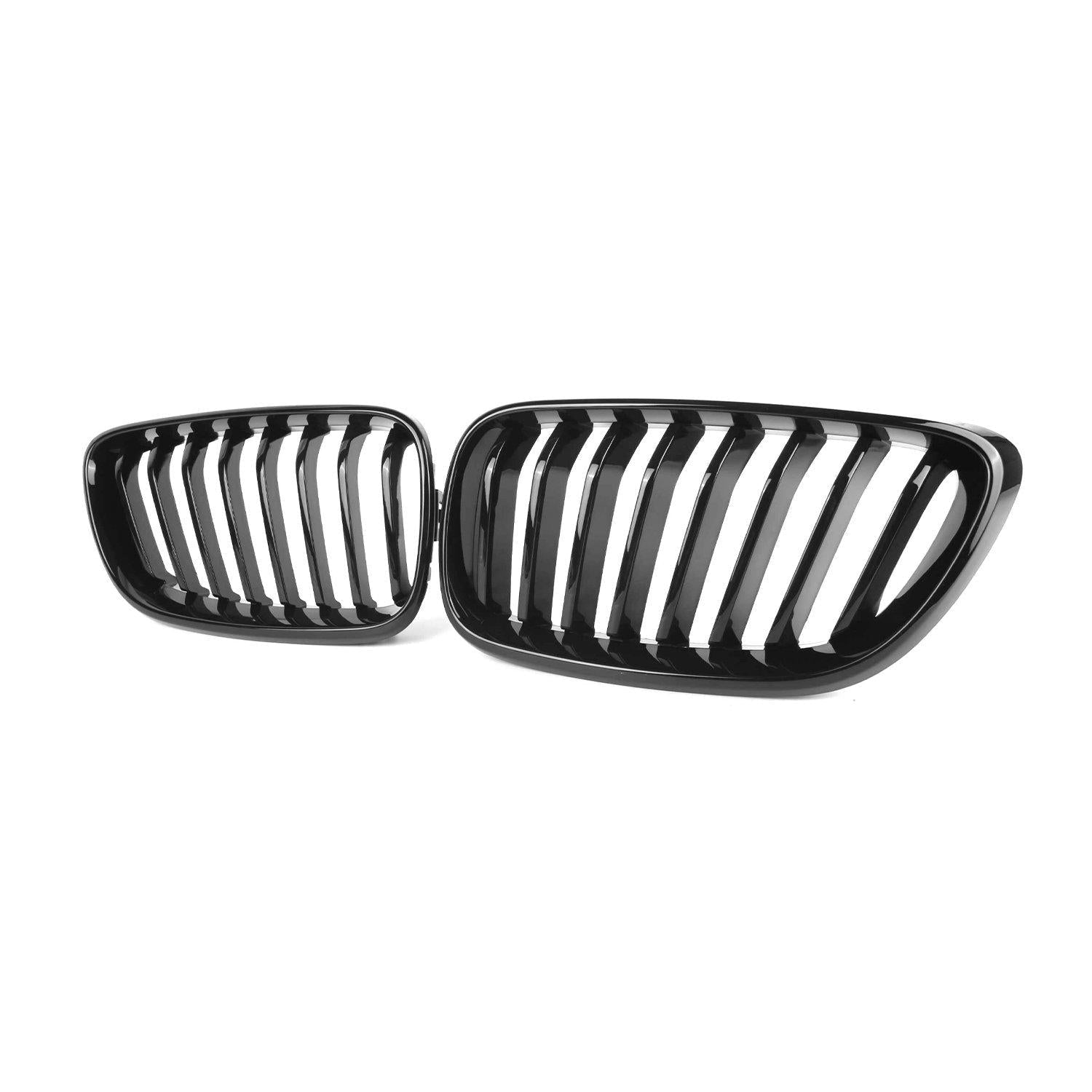 MHC Black BMW M2/2 Series Single Slat Front Grilles In Gloss Black (F87/F22/F23)-R44 Performance