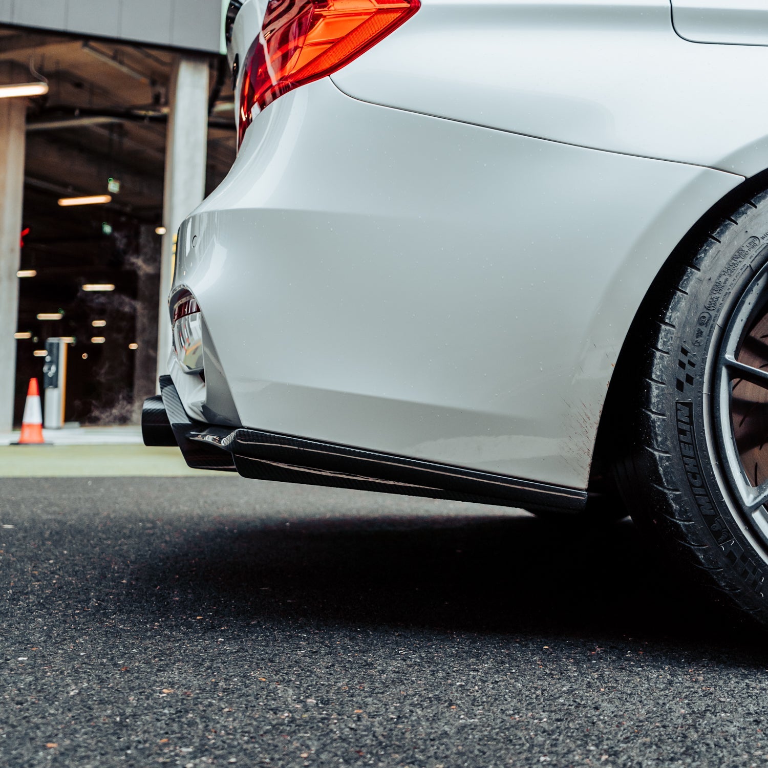 MHC+ BMW M3/M4 Aggressive 3 Piece Rear Diffuser Gloss Pre Preg Carbon Fiber (F80/F82/F83)